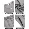image:imageCOOFANDY Mens 2 Pieces Outfits Casual Quarter Zip Polo T Shirt and Shorts Set Athletic Jogging Summer TracksuitLight Grey