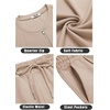 image:imageCOOFANDY Mens 2 Pieces Outfits Casual Quarter Zip Polo T Shirt and Shorts Set Athletic Jogging Summer TracksuitLight Khaki