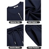 image:imageCOOFANDY Mens 2 Pieces Outfits Casual Quarter Zip Polo T Shirt and Shorts Set Athletic Jogging Summer TracksuitNavy Blue