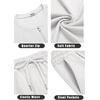 image:imageCOOFANDY Mens 2 Pieces Outfits Casual Quarter Zip Polo T Shirt and Shorts Set Athletic Jogging Summer TracksuitWhite