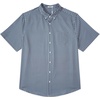 image:imageCOOFANDY Mens Big and Tall Shirts Short Sleeve Casual Button Down Plaid Shirt Wrinkle Free Dress Shirt with PocketBlackwhite