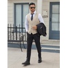 image:imageCOOFANDY Mens Business Suit Vests Slim Fit Formal Dress Waistcoat Groomsman Vest For WeddingBeige