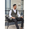 image:imageCOOFANDY Mens Business Suit Vests Slim Fit Formal Dress Waistcoat Groomsman Vest For WeddingDark Gray