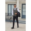 image:imageCOOFANDY Mens Business Suit Vests Slim Fit Formal Dress Waistcoat Groomsman Vest For WeddingDark Gray