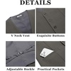 image:imageCOOFANDY Mens Business Suit Vests Slim Fit Formal Dress Waistcoat Groomsman Vest For WeddingDark Gray