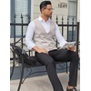 image:imageCOOFANDY Mens Business Suit Vests Slim Fit Formal Dress Waistcoat Groomsman Vest For WeddingLight Gray