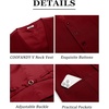 image:imageCOOFANDY Mens Business Suit Vests Slim Fit Formal Dress Waistcoat Groomsman Vest For WeddingWine Red