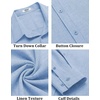 image:imageCOOFANDY Mens Button Down Shirt Long Sleeve Untucked Shirts Summer Casual Dress ShirtsAngel Falls
