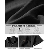 image:imageCOOFANDY Mens Button Down Shirt Short Sleeve Casual Shirts Linen Textured Summer Beach ShirtsBlack