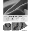 image:imageCOOFANDY Mens Button Down Shirt Short Sleeve Casual Shirts Linen Textured Summer Beach ShirtsDark Grey