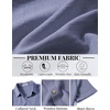 image:imageCOOFANDY Mens Button Down Shirt Short Sleeve Casual Shirts Linen Textured Summer Beach ShirtsGrey Blue