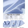 image:imageCOOFANDY Mens Button Down Shirt Short Sleeve Casual Shirts Linen Textured Summer Beach ShirtsLight Blue