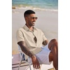 image:imageCOOFANDY Mens Button Down Short Sleeve Beach Shirts Casual Summer Button Up Cruise Vacation Linen ShirtBeige