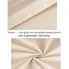 image:imageCOOFANDY Mens Button Down Short Sleeve Beach Shirts Casual Summer Button Up Cruise Vacation Linen ShirtLight Khaki