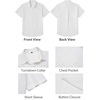 image:imageCOOFANDY Mens Button Down Short Sleeve Shirt Casual Cotton Summer Beach Wedding Linen Shirts with Pocket01white