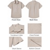 image:imageCOOFANDY Mens Button Down Short Sleeve Shirt Casual Cotton Summer Beach Wedding Linen Shirts with PocketKhaki