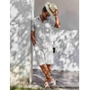 image:imageCOOFANDY Mens Button Down Short Sleeve Shirt Casual Cotton Summer Beach Wedding Linen Shirts with PocketLight Grey