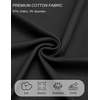 image:imageCOOFANDY Mens Cargo Shorts Casual Cotton Drawstring Short Elastic Waist Work Shorts with Multi PocketsBlack