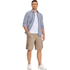 image:imageCOOFANDY Mens Cargo Shorts Casual Cotton Drawstring Short Elastic Waist Work Shorts with Multi PocketsKhaki