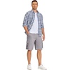 image:imageCOOFANDY Mens Cargo Shorts Casual Cotton Drawstring Short Elastic Waist Work Shorts with Multi PocketsLight Grey