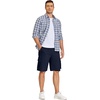 image:imageCOOFANDY Mens Cargo Shorts Casual Cotton Drawstring Short Elastic Waist Work Shorts with Multi PocketsNavy Blue