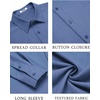 image:imageCOOFANDY Mens Casual Button Down Long Sleeve Untucked Denim Dress ShirtDenim Blue