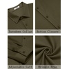 image:imageCOOFANDY Mens Casual Button Down Shirt Long Sleeve Wrinkle Free Shirts Stretch Dress ShirtArmy Green