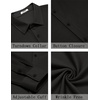 image:imageCOOFANDY Mens Casual Button Down Shirt Long Sleeve Wrinkle Free Shirts Stretch Dress ShirtBlack