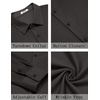 image:imageCOOFANDY Mens Casual Button Down Shirt Long Sleeve Wrinkle Free Shirts Stretch Dress ShirtDark Gray