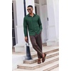 image:imageCOOFANDY Mens Casual Button Down Shirt Long Sleeve Wrinkle Free Shirts Stretch Dress ShirtGreen
