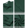 image:imageCOOFANDY Mens Casual Button Down Shirt Long Sleeve Wrinkle Free Shirts Stretch Dress ShirtGreen
