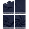 image:imageCOOFANDY Mens Casual Button Down Shirt Long Sleeve Wrinkle Free Shirts Stretch Dress ShirtNavy Blue