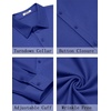 image:imageCOOFANDY Mens Casual Button Down Shirt Long Sleeve Wrinkle Free Shirts Stretch Dress ShirtRoyal Blue