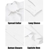 image:imageCOOFANDY Mens Casual Button Down Shirts Long Sleeve Cotton Beach Wedding Shirt Summer Linen Shirt for MenAll White