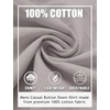 image:imageCOOFANDY Mens Casual Button Down Shirts Long Sleeve Cotton Beach Wedding Shirt Summer Linen Shirt for MenLight Grey
