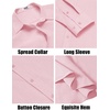 image:imageCOOFANDY Mens Casual Button Down Shirts Long Sleeve Cotton Beach Wedding Shirt Summer Linen Shirt for MenPink