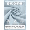 image:imageCOOFANDY Mens Casual Button Down Shirts Long Sleeve Cotton Beach Wedding Shirt Summer Linen Shirt for MenSky Blue