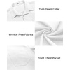 image:imageCOOFANDY Mens Casual Button Down Shirts Long Sleeve Untucked Shirts Regular Fit Linen ShirtWhite