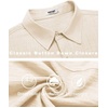 image:imageCOOFANDY Mens Casual Button Down Shirts Short Sleeve Textured Summer Beach ShirtBeige