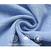 image:imageCOOFANDY Mens Casual Button Down Shirts Short Sleeve Textured Summer Beach ShirtClear Blue