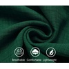image:imageCOOFANDY Mens Casual Button Down Shirts Short Sleeve Textured Summer Beach ShirtDark Green
