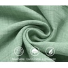 image:imageCOOFANDY Mens Casual Button Down Shirts Short Sleeve Textured Summer Beach ShirtMint Green