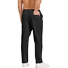 image:imageCOOFANDY Mens Casual Chinos Pants Relaxed Fit Elastic Waist Khaki Trousers Stretch Dress Slacks with PocketsAblack