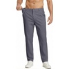 image:imageCOOFANDY Mens Casual Chinos Pants Relaxed Fit Elastic Waist Khaki Trousers Stretch Dress Slacks with PocketsAdark Grey