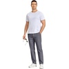 image:imageCOOFANDY Mens Casual Chinos Pants Relaxed Fit Elastic Waist Khaki Trousers Stretch Dress Slacks with PocketsAdark Grey