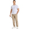 image:imageCOOFANDY Mens Casual Chinos Pants Relaxed Fit Elastic Waist Khaki Trousers Stretch Dress Slacks with PocketsAkhaki