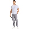 image:imageCOOFANDY Mens Casual Chinos Pants Relaxed Fit Elastic Waist Khaki Trousers Stretch Dress Slacks with PocketsAlight Grey