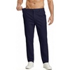 image:imageCOOFANDY Mens Casual Chinos Pants Relaxed Fit Elastic Waist Khaki Trousers Stretch Dress Slacks with PocketsAnavy Blue