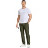 image:imageCOOFANDY Mens Casual Chinos Pants Relaxed Fit Elastic Waist Khaki Trousers Stretch Dress Slacks with PocketsArmy Green