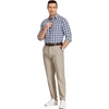 image:imageCOOFANDY Mens Casual Chinos Pants Relaxed Fit Elastic Waist Khaki Trousers Stretch Dress Slacks with PocketsLight Khaki